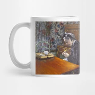 Mademoiselle Boissiere Knitting by Gustave Caillebotte Mug